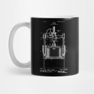 Wine Press Steampunk Style Patent Print Mug